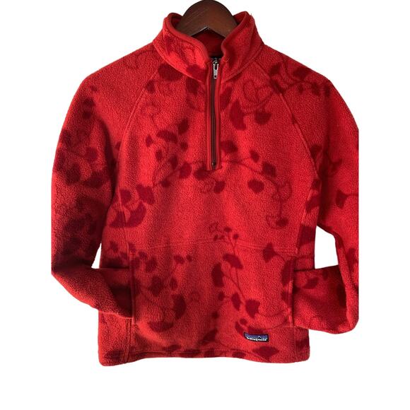 Patagonia Jackets & Blazers - Patagonia Synchilla Aegean sea in big stripe red XS women c.2005